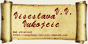 Višeslava Vukojčić vizit kartica